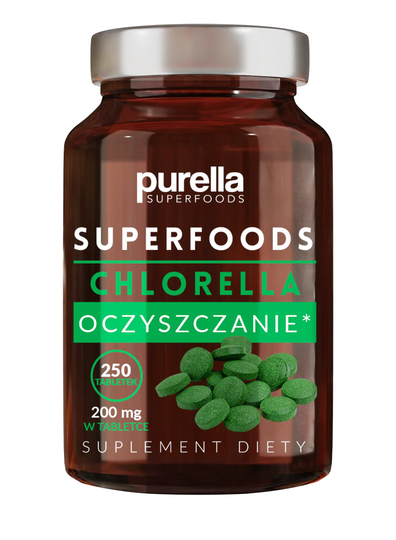 CHLORELLA rensende kosttilskudd 250 tabletter Purella SUPERSUPLEMENTS
