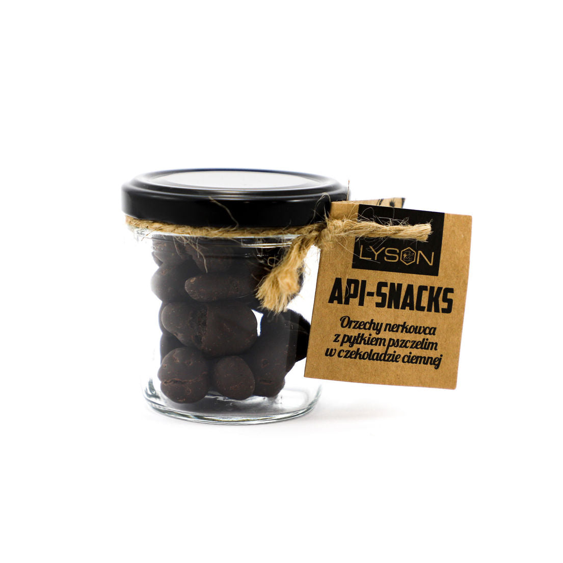 Api Snacks Cashewnøtter - i mørk sjokolade med dryss 50g
