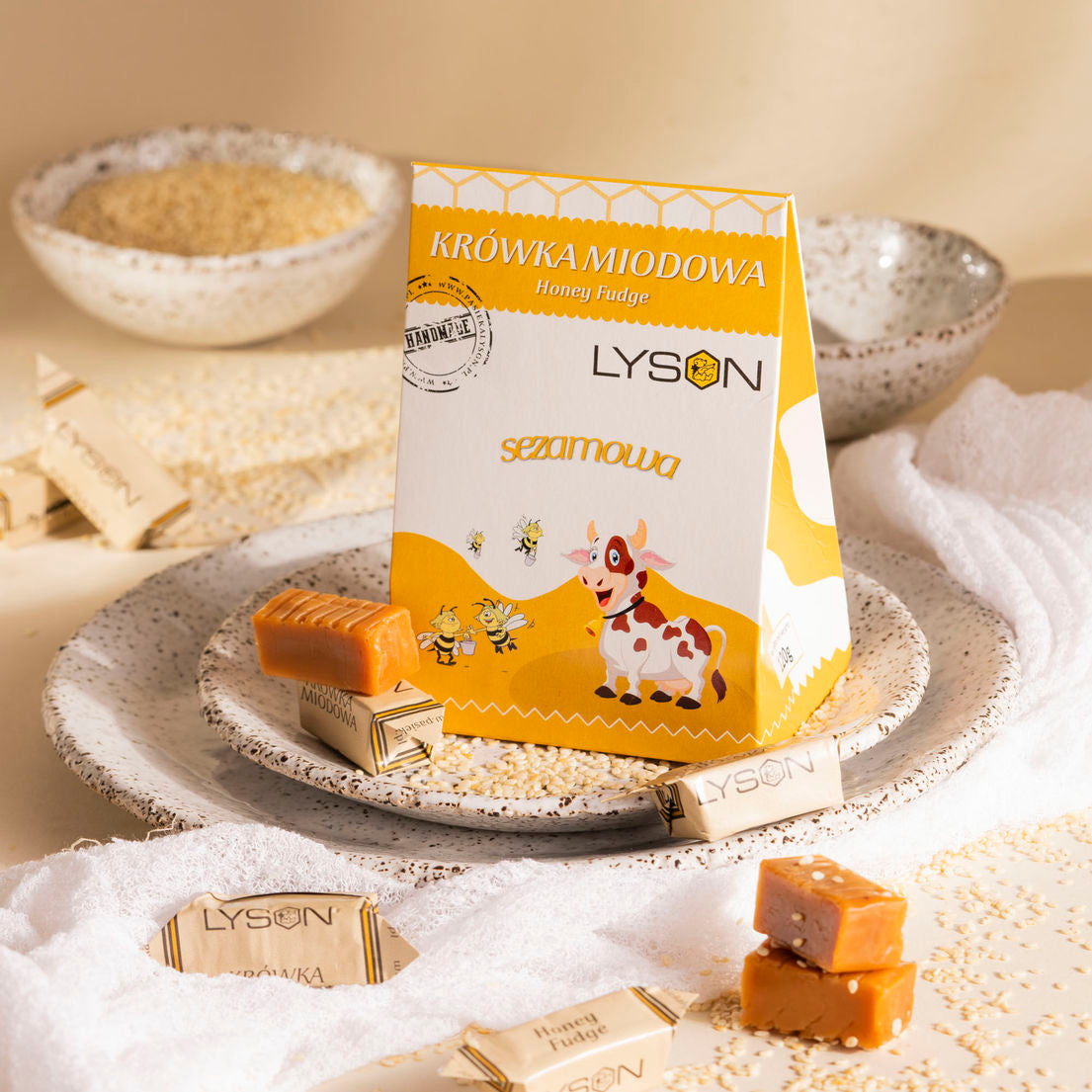 Honningfudge - sesam 120g