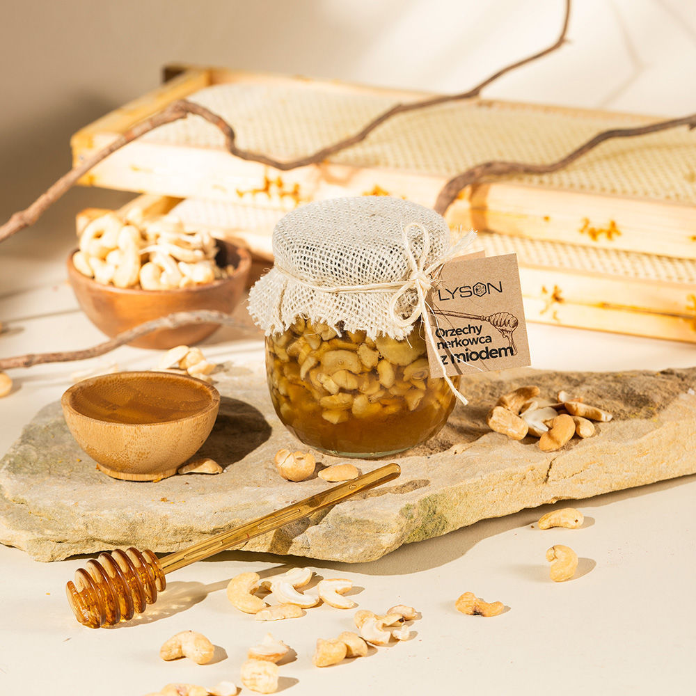 Cashewnøtter med honning - 350 g