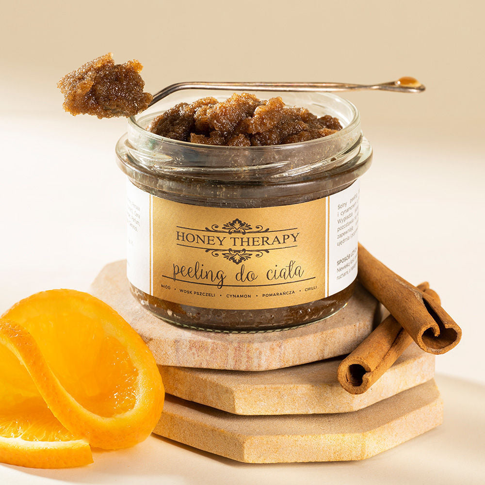 Kroppskrubb - honning, voks, kanel 250 g