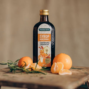 Spice syrup with tangerine and quince