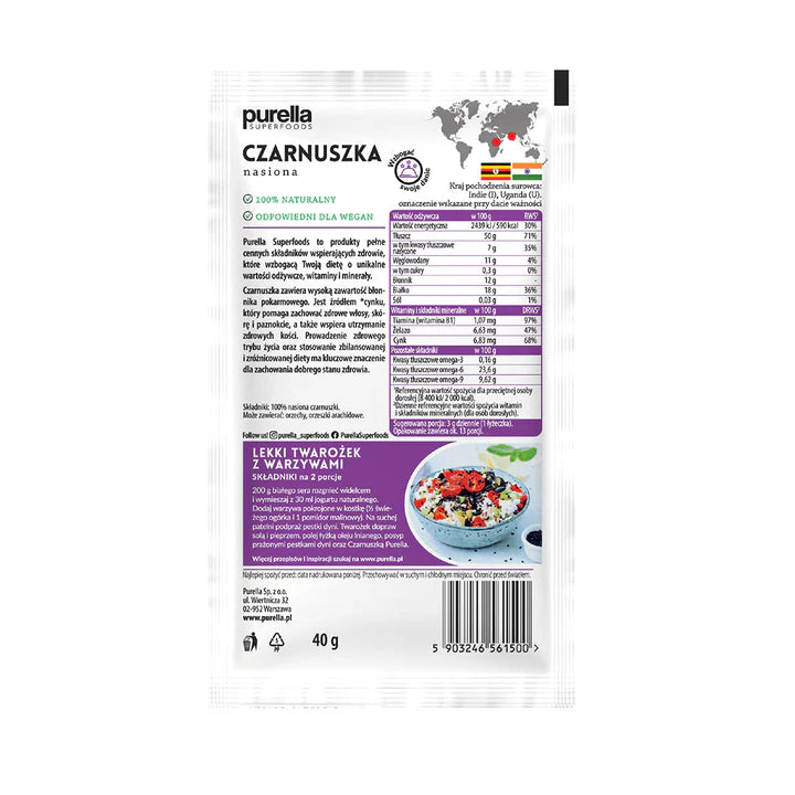 Svart spisskummen 40g Purella