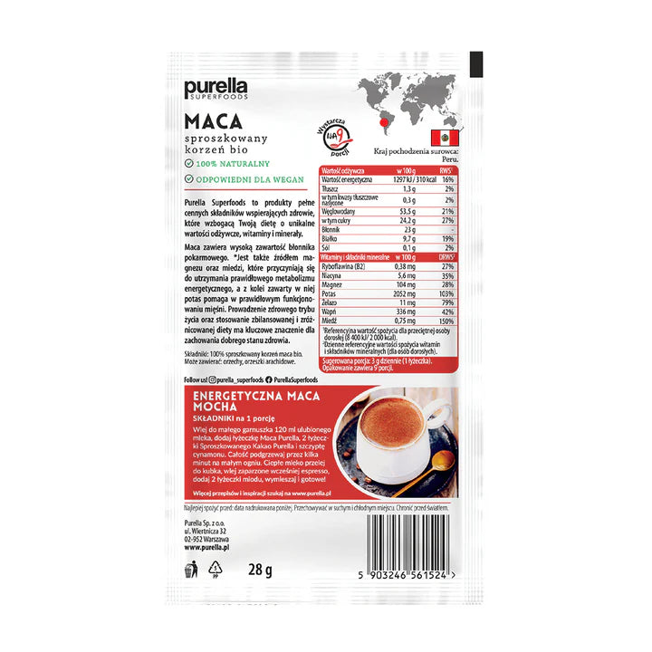 Maca ØKOLOGISK 28g Purella