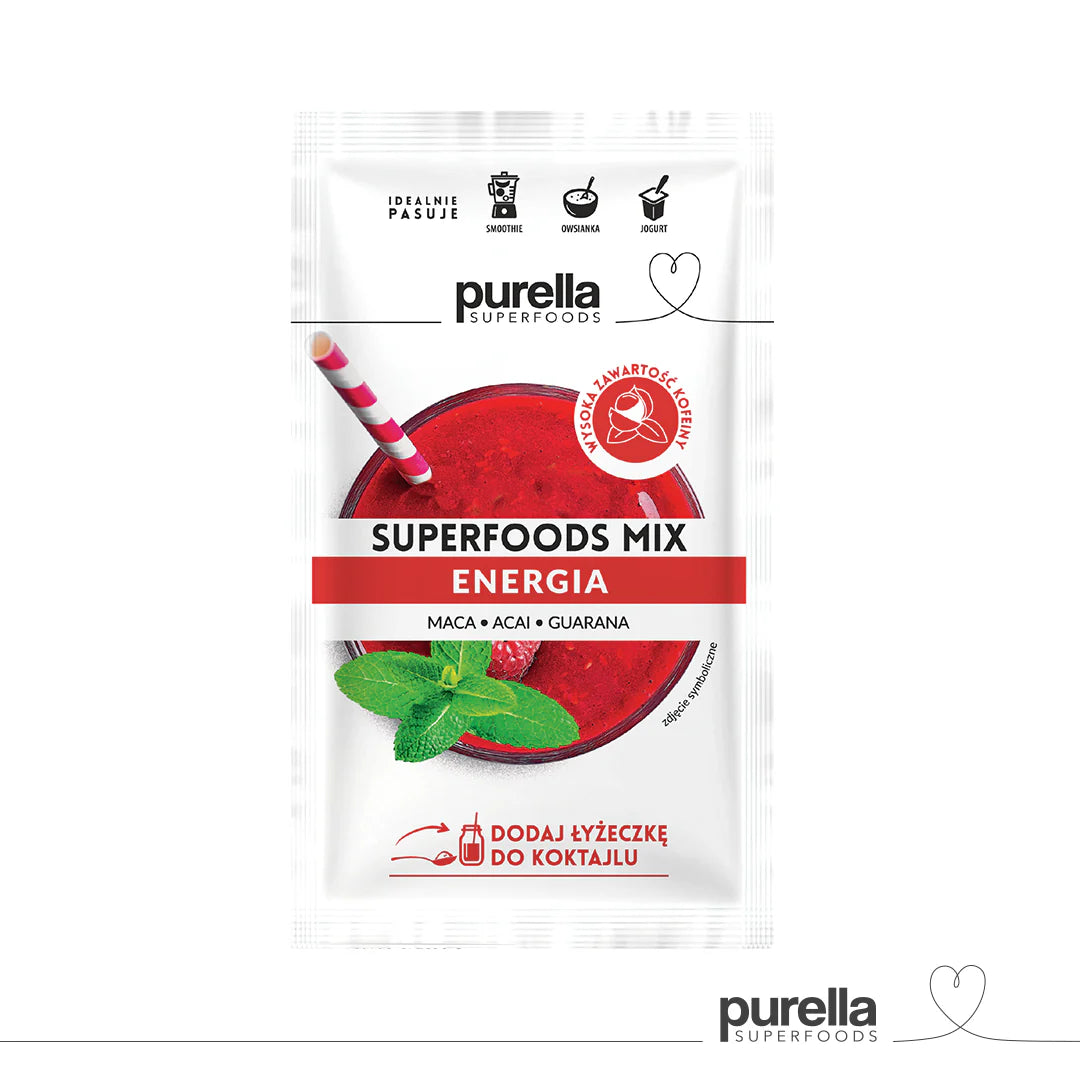 Supermatblanding for energi 40 g Purella Superfoods MIX
