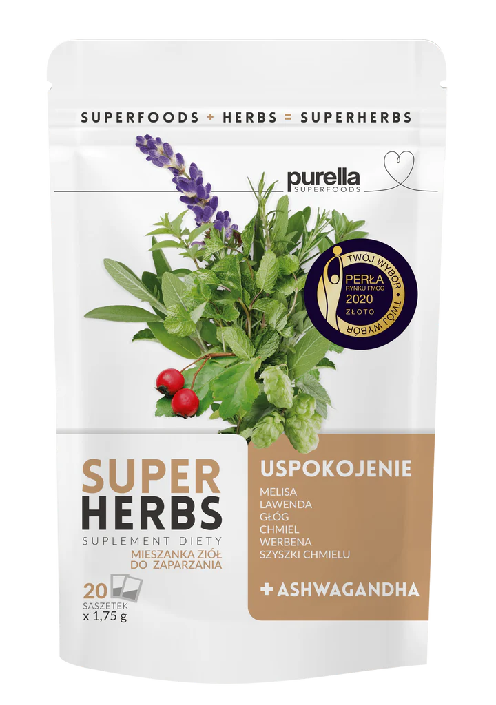 Beroligende urteblanding 35 g (20 poser x 1,75 g) Purella SuperHerbs
