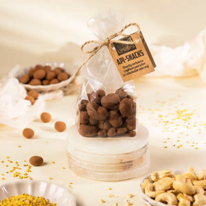 Api Snacks - cashewnøtter med pollen melkesjokolade 100g