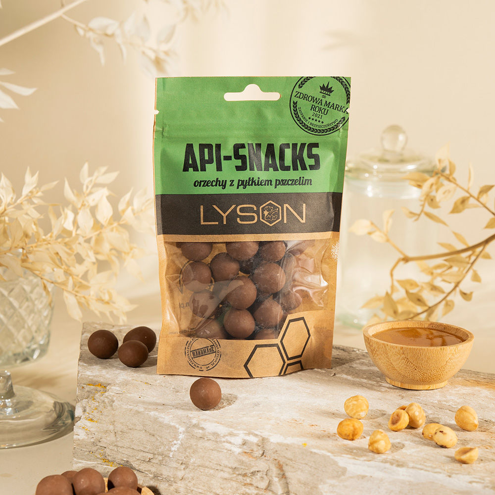 Api Snacks Hasselnøtter - i melkesjokolade med støv 100g