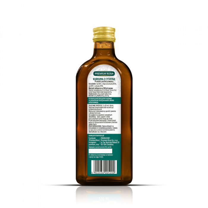 NFC turmeric juice with lemon 100%.