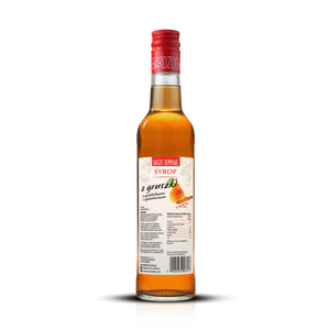 Pear syrup with cloves and cinnamon