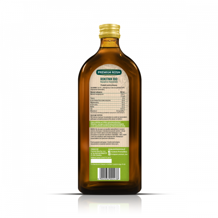 NFC sea buckthorn juice BIO 100%.