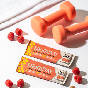 Proteinbar - Bringebær Hexaday