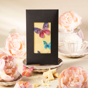 Hvit sjokolade - med honningsommerfugl 100g