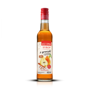 Pear syrup with cloves and cinnamon