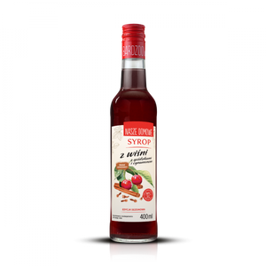 Cherry syrup with cloves and cinnamon