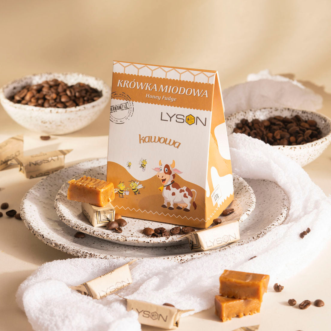 Honningfudge - kaffe 120g