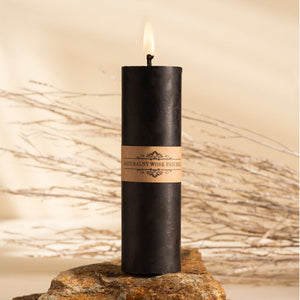 Bivokslys - tynn svart sylinder