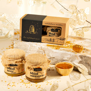 Sett med naturlig honning - Små Beskid-skatter